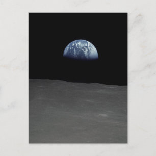 Earthrise Famous Image from the Moon Postcard