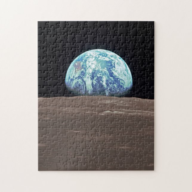 Earthrise from the Moon Jigsaw Puzzle (Vertical)