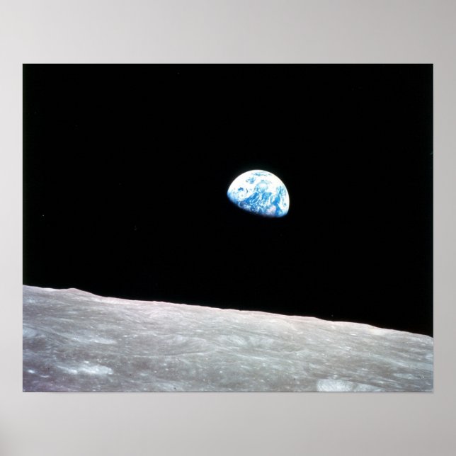 Earthrise from the moon poster (Front)