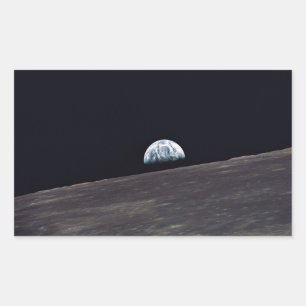 Earthrise Rectangular Sticker