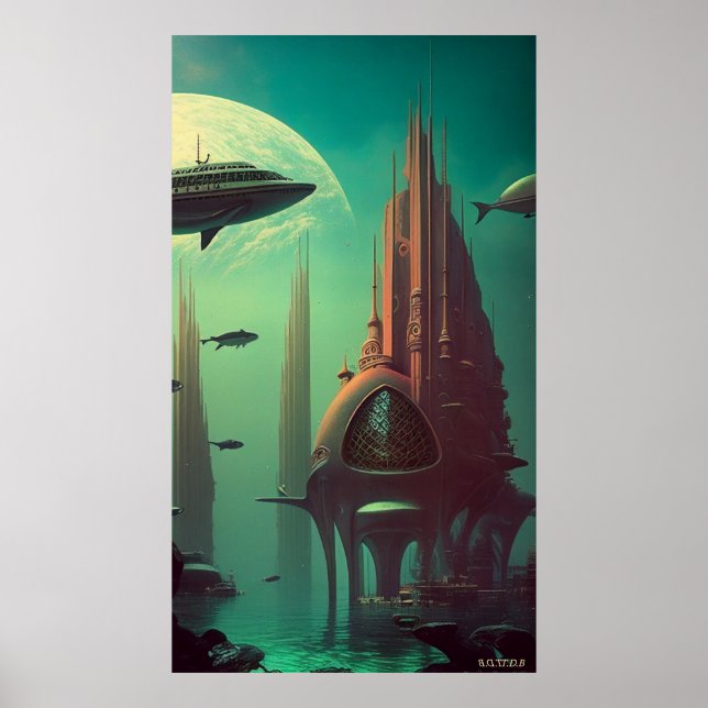 Earthrise Serenade (42x24in Extra Long) (W/ Logo) Poster (Front)