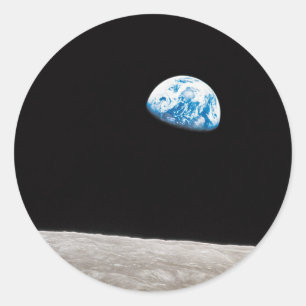 Earthrise William Anders Classic Round Sticker
