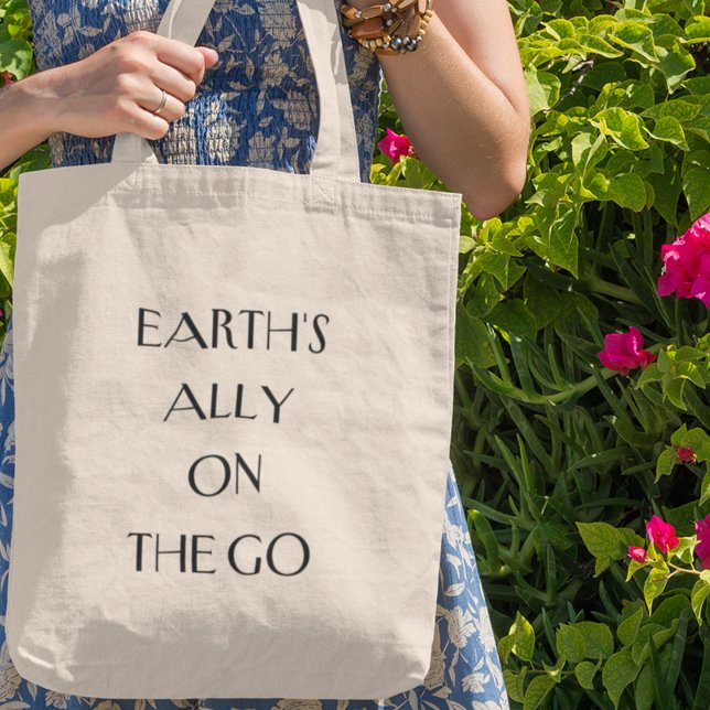 Earth's Ally on the Go Sustainable Eco Living  Tote Bag (Shop now  and join the movement for a greener world)