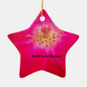 Earth's an Illusion Ceramic Tree Decoration
