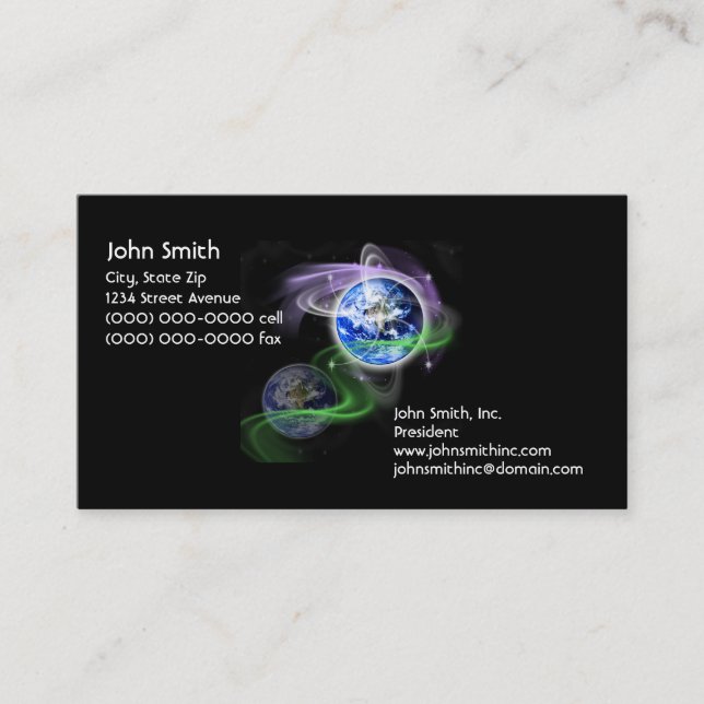 Earth's Ascension Business Card (Front)