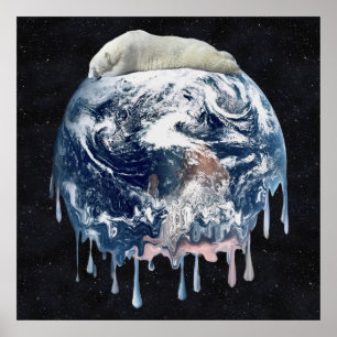 Earth's Bear Hug (Full Universe Background) Poster