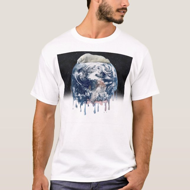 Earth's Bear Hug (w/Half Universe Background) T-Shirt (Front)