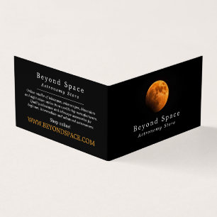 Earth's Blood Moon, Astronomer, Astronomy Store Business Card