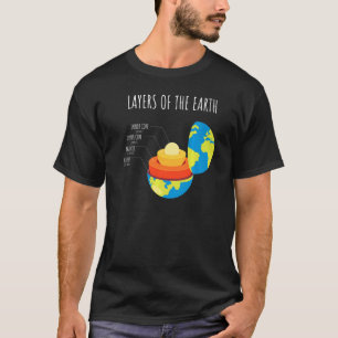 Earth's Crust Layers Of The Earth Geology Science T-Shirt