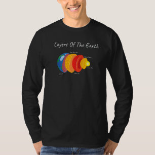 Earth's Crust Layers Of The Earth Geology Science T-Shirt