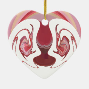 Earth's Embers: Textured Tapestry of Africa Ceramic Tree Decoration