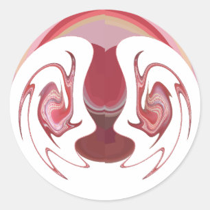 Earth's Embers: Textured Tapestry of Africa Classic Round Sticker