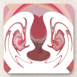 Earth's Embers: Textured Tapestry of Africa Coaster