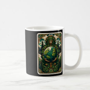 Earth's Guardian Enchanting Nature Art Tarot Card Coffee Mug