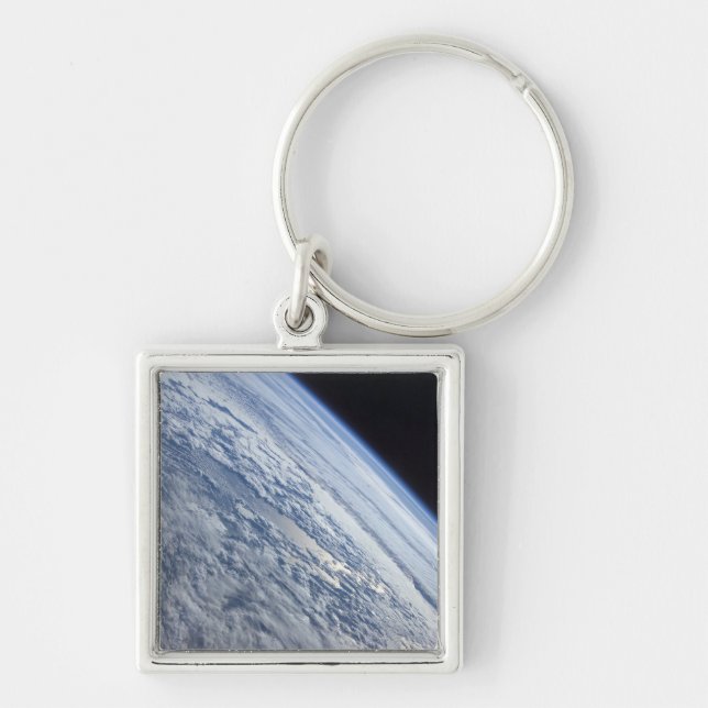 Earth's horizon against the blackness of space key ring (Front)