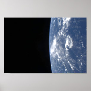 Earth's horizon and the blackness of space poster