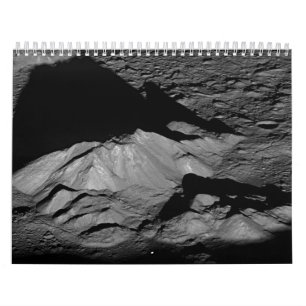 Earth's Moon Tycho Crater Central Peak Calendar