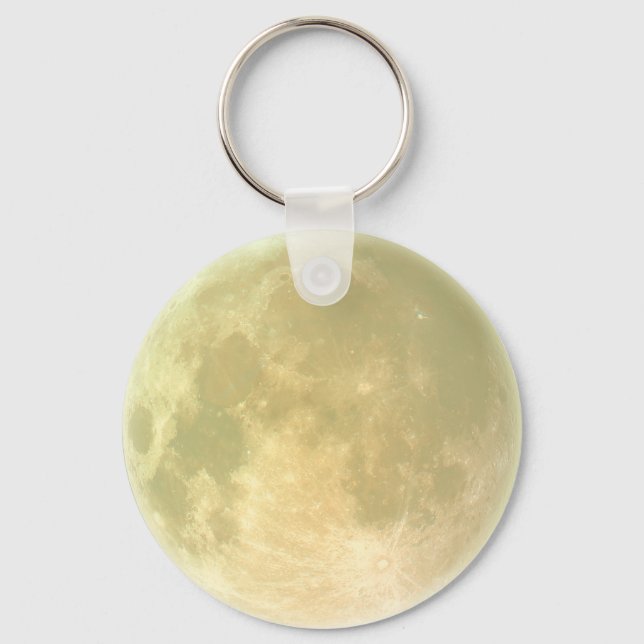 Earth's Moon Zipper-Pull & Luggage Tag, Keychain (Front)