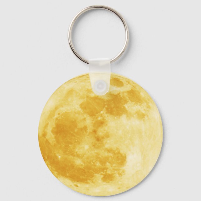 Earth's Moon Zipper-Pull & Luggage Tag, Keychain (Front)