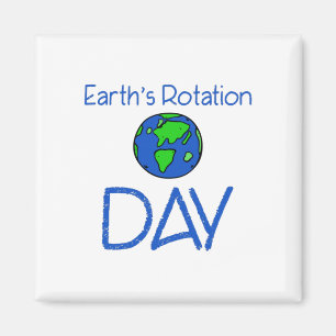 Earths Rotation Day Magnet