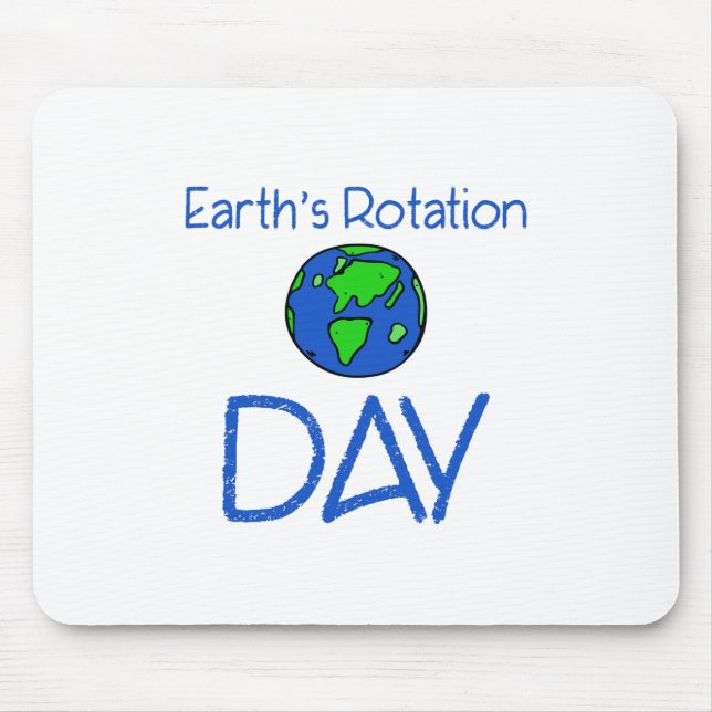 Earths Rotation Day Mouse Pad (Front)
