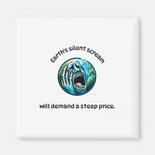 Earth's Silent Screams Sticker Magnet
