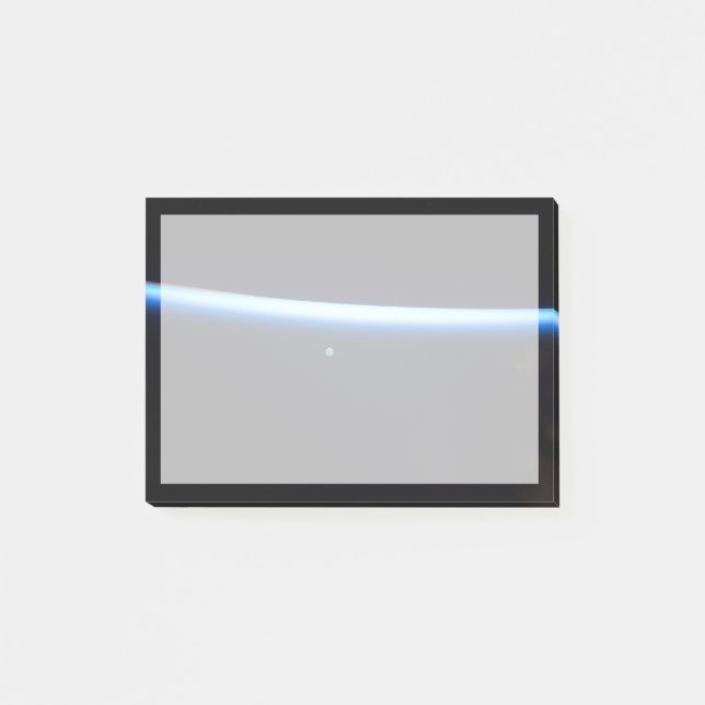 Earth's Thin Line Of Atmosphere And A Gibbous Moon Post-it Notes (Front)