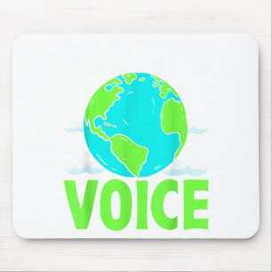 Earths Voice Save The Planet Design  Mouse Pad