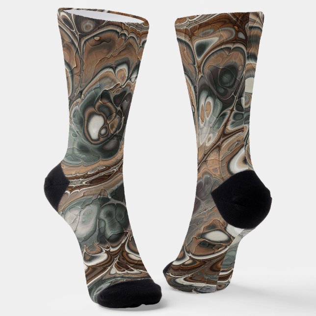Earthstone Marble Flow Socks (Angled)