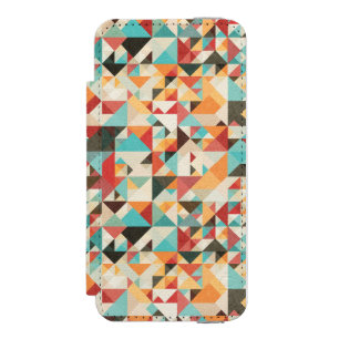 Earthtone Geometric Pattern Incipio Watson™ iPhone 5 Wallet Case