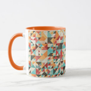 Earthtone Geometric Pattern Mug