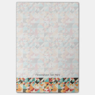 Earthtone Geometric Pattern Post-it Notes