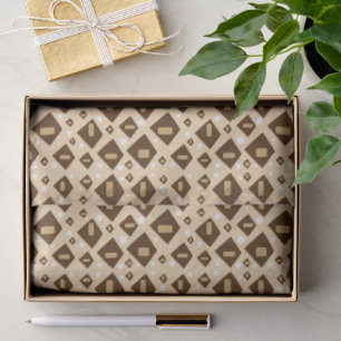 Earthtone Geometry Tissue Paper