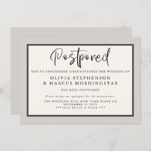 Earthtones - Modern Postponed Event Announcement