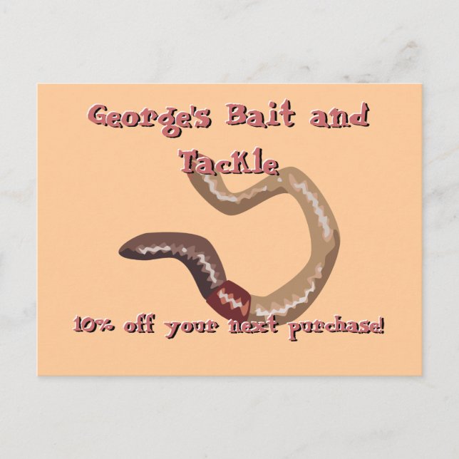 Earthworm Postcard (Front)