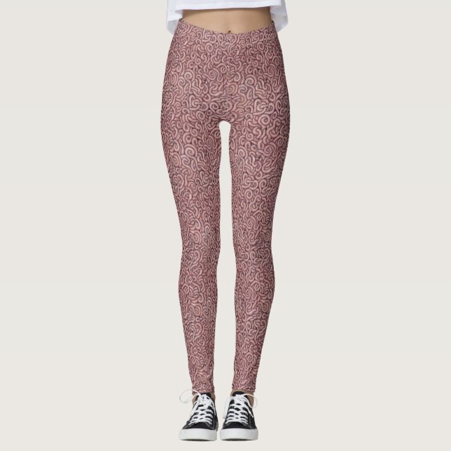 earthworms (big) leggings (Front)