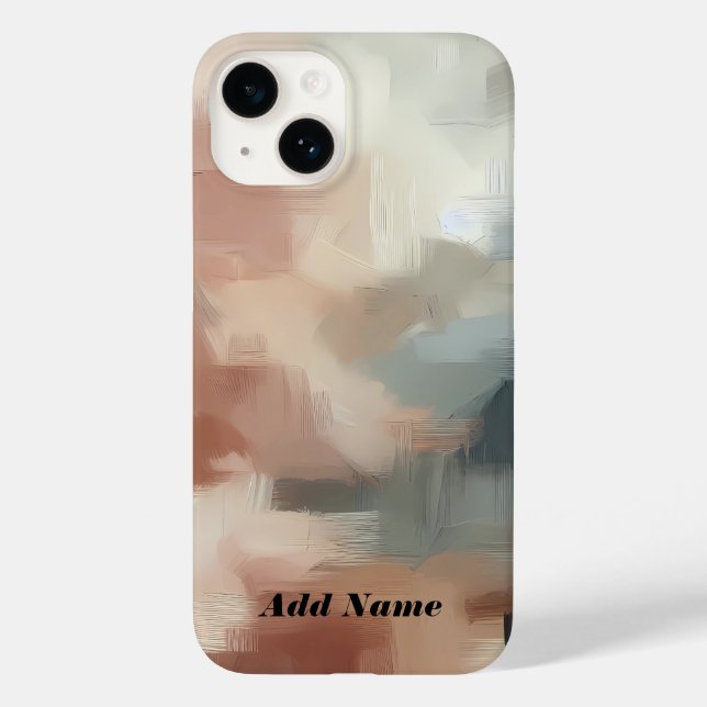 Earthy Abstract Brushstroke Art Case-Mate iPhone Case (Back)