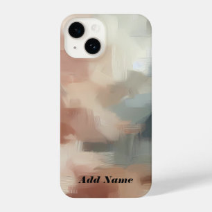Earthy Abstract Brushstroke Art iPhone 14 Case