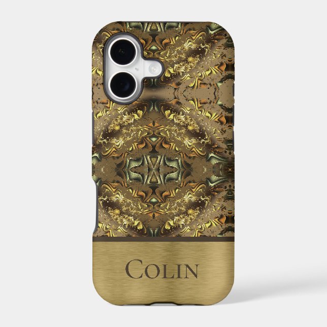 Earthy Abstract Monogram (Back)