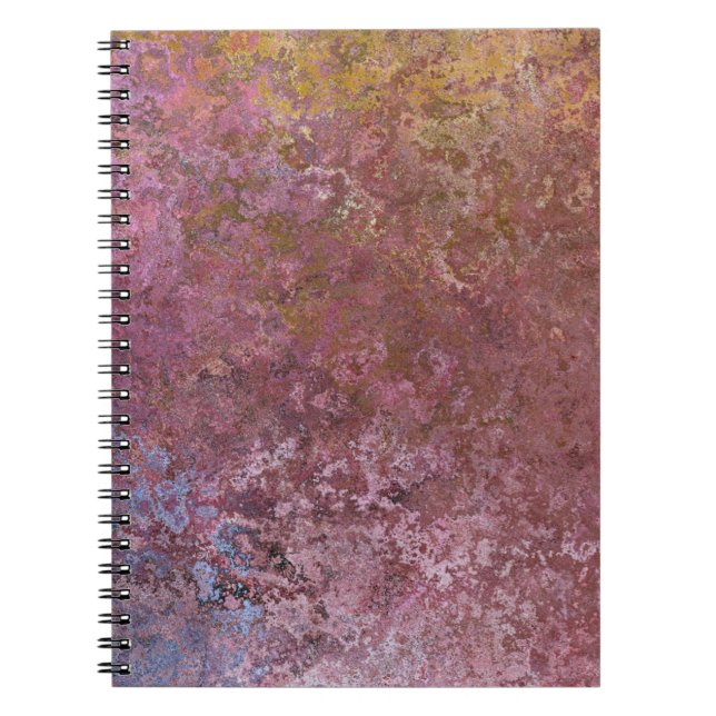 Earthy Alcohol Ink Abstract Notebook (Front)