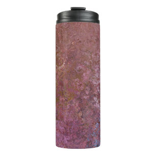 Earthy Alcohol Ink Abstract Thermal Tumbler