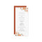 Earthy Autumn Floral Wedding Program
