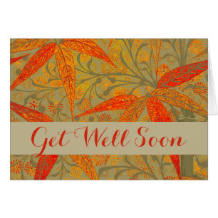 Earthy Bamboo Art Print Orange 