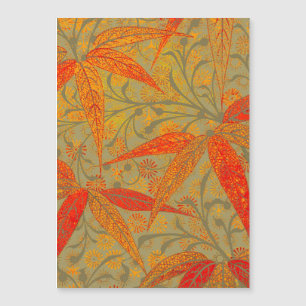 Earthy Bamboo Art Print Orange 