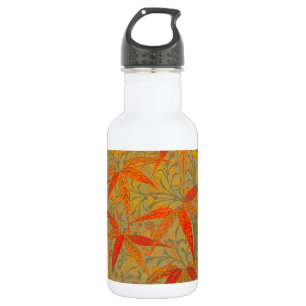 Earthy Bamboo Art Print Orange 532 Ml Water Bottle