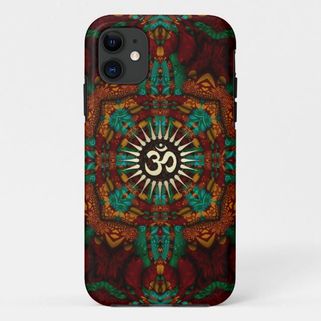 Earthy Batik  Gold Aum iPhone 5 Case-Mate Case (Back)
