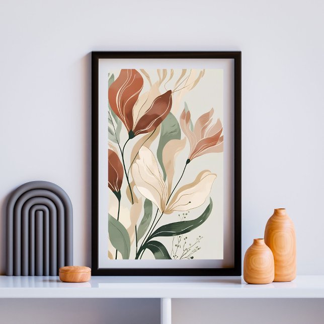 Earthy Bloom – Abstract Botanical Wall Art IV (Creator Uploaded)