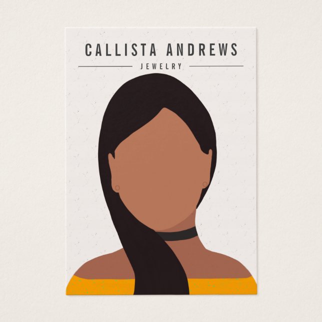 Earthy Bohemian Long Brown Girl Earring Display (Front)