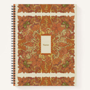Earthy Boho Burnt Orange Mandalas Journal