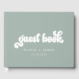 Earthy Boho Customisable Wedding Guest Book